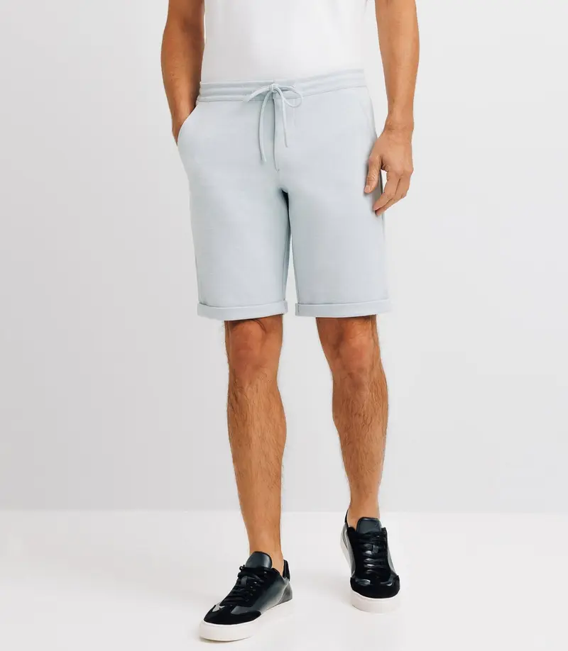Bermuda coton stretch ciel