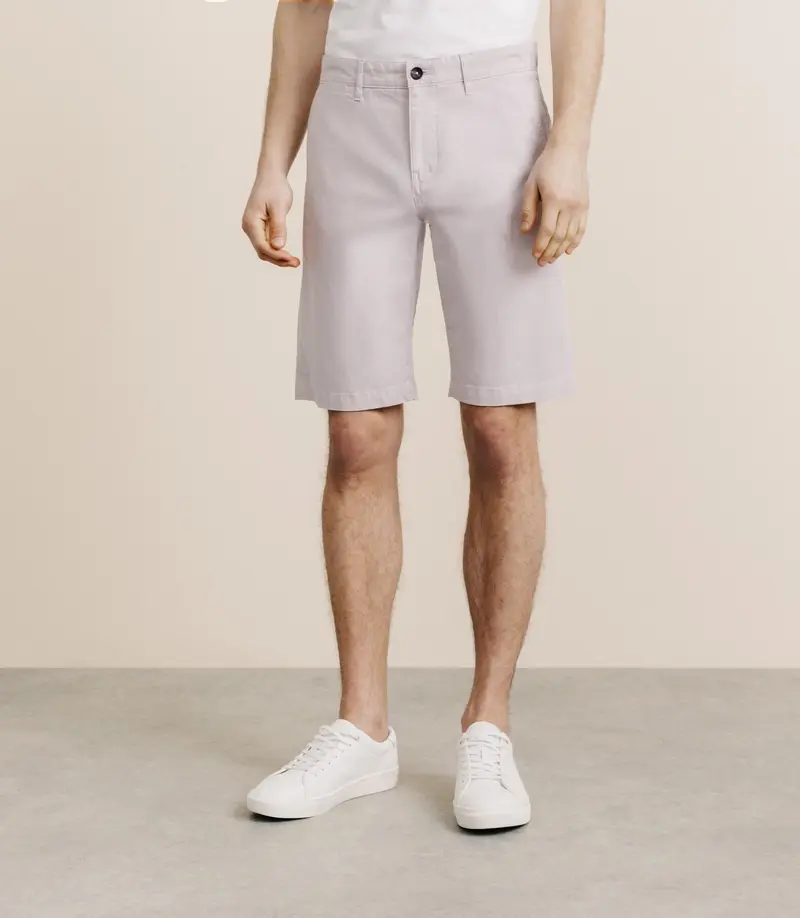 Bermuda coton stretch rose