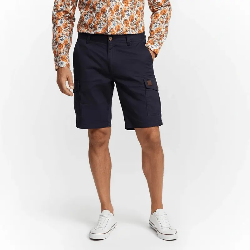 Bermuda coupe cargo bleu marine
