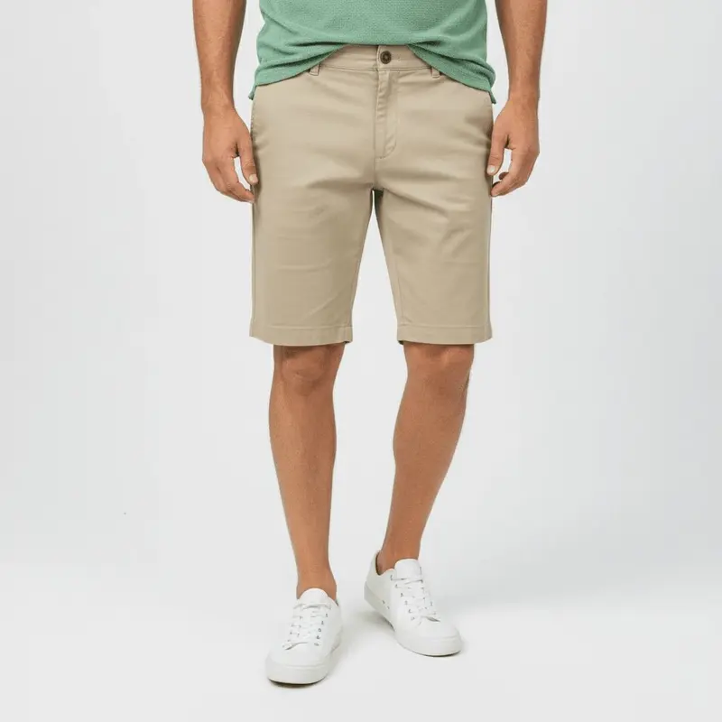 Bermuda coupe chino beige