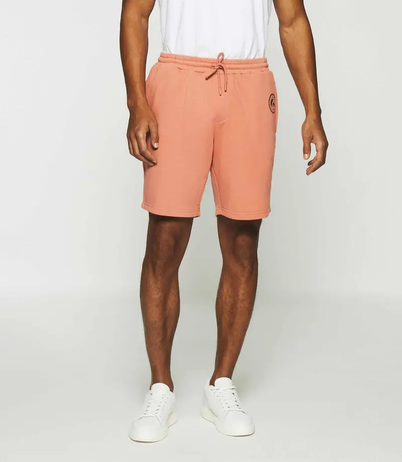 Bermuda en molleton uni rose SWSAM