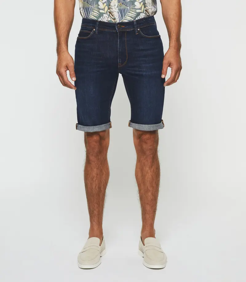 Bermuda hydroless denim bleu foncé "Start"