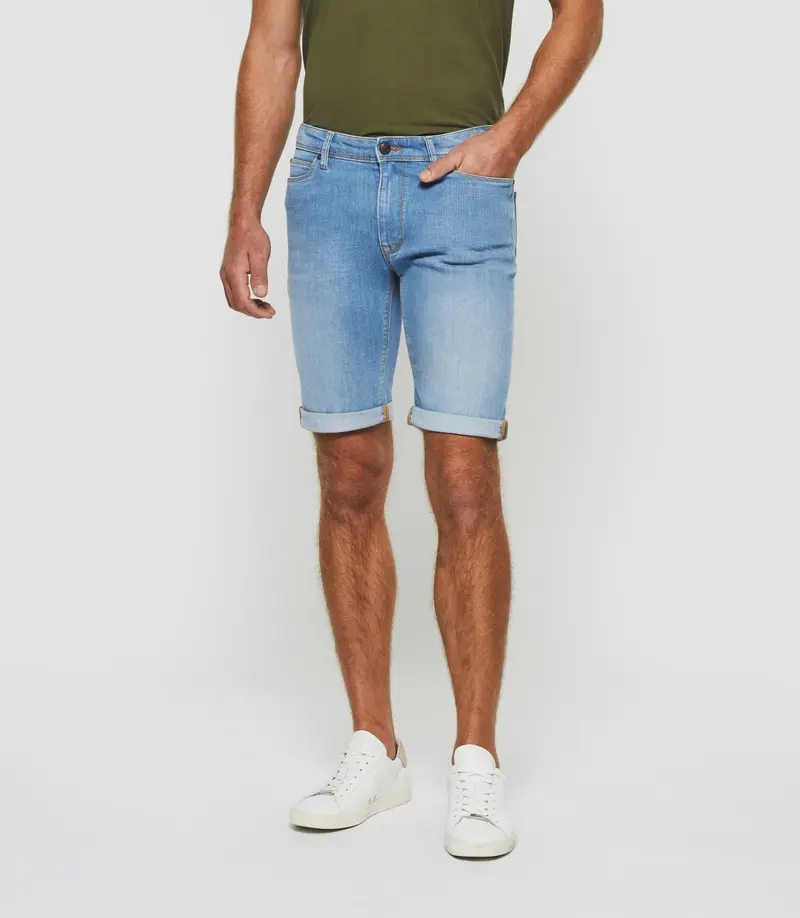 Bermuda hydroless jean denim bleach "Start"