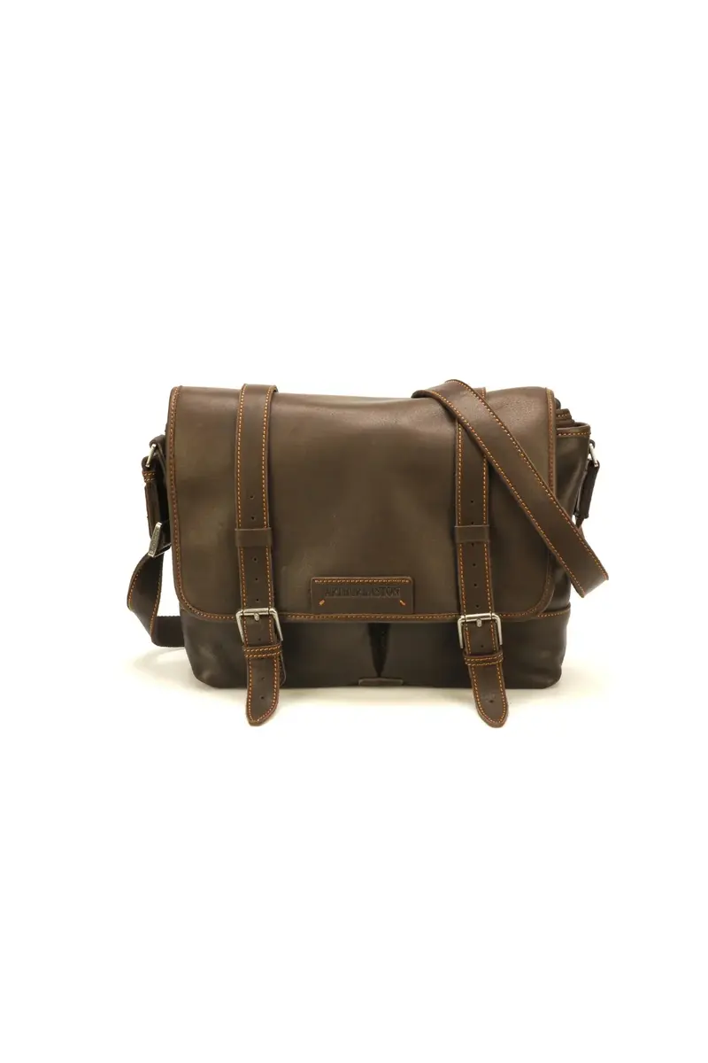 Besace en cuir Johany – sac bandoulière moyen format homme | Arthur & Aston