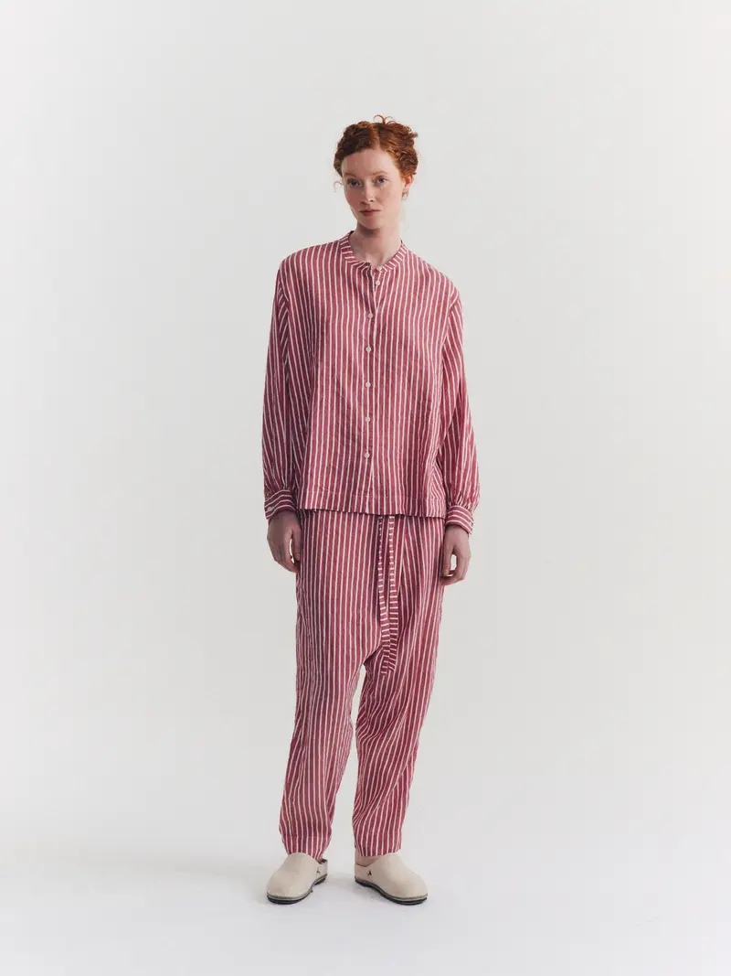 BIGGY GRANDAD SHIRT - LINEY - STRIPE 2