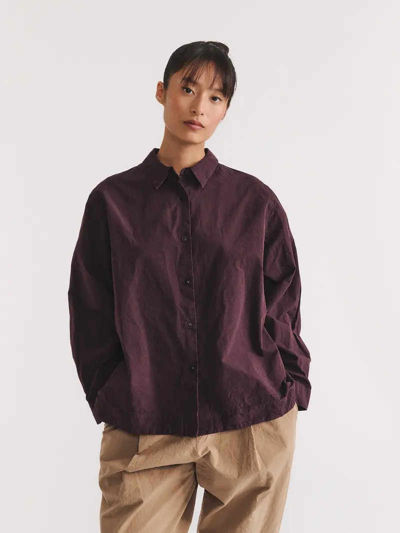 BIGGY SHIRT - PAPER COT - EBONY