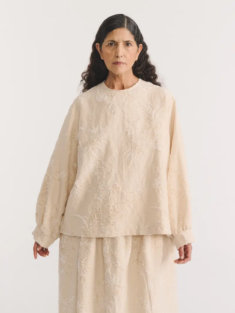 BIGGY TOP - JACQUARD - NATURAL