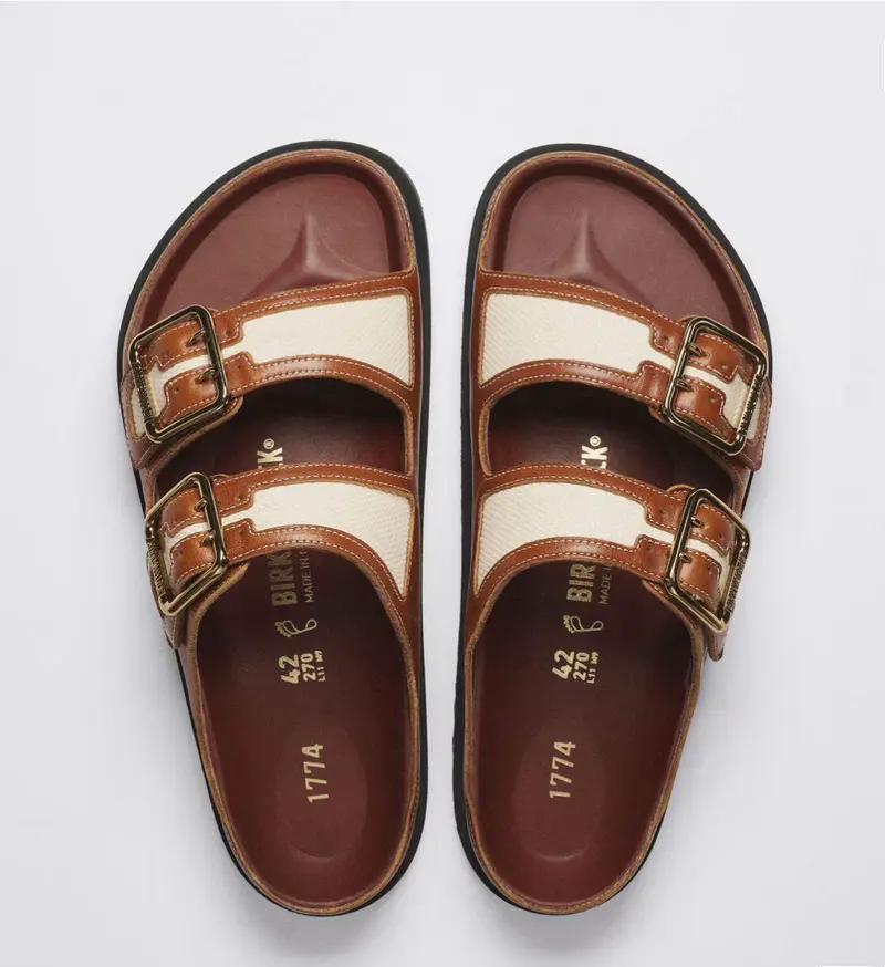 Birkenstock 1774 Arizona Bold Canvas Cinnamon