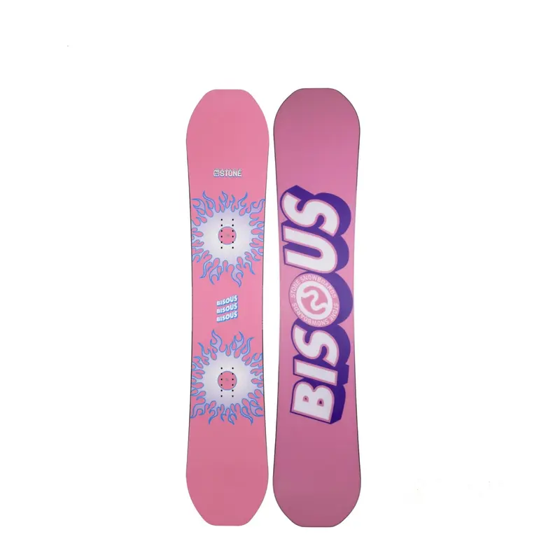 Bisous x Stone Snowboards Board Pink