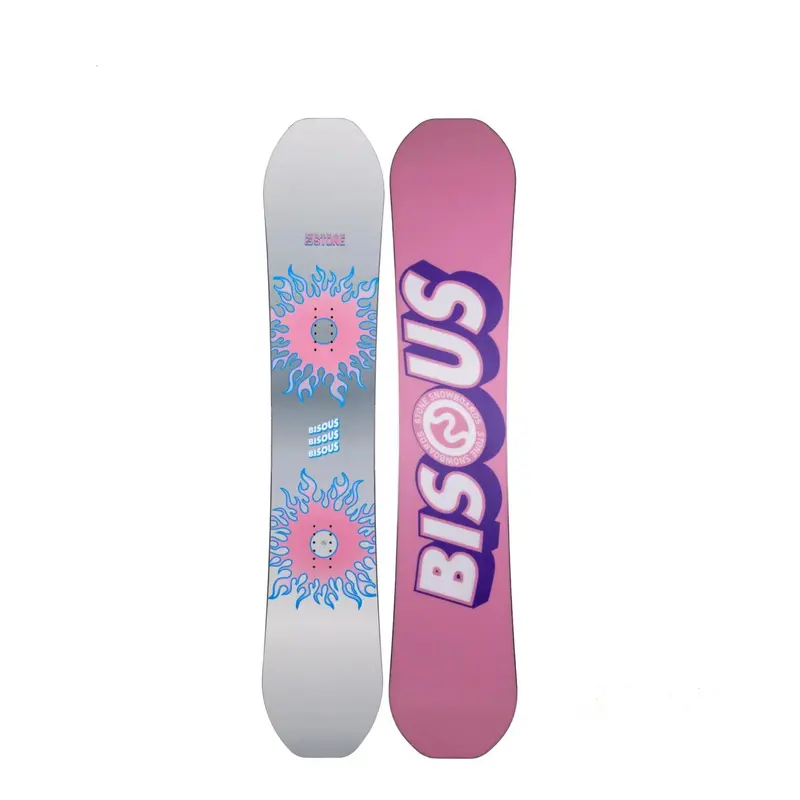 Bisous x Stone Snowboards Board Silver