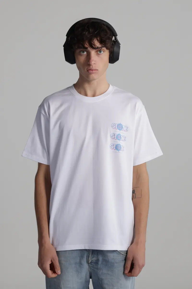 Bisous X Stone Snowboards T-shirts White