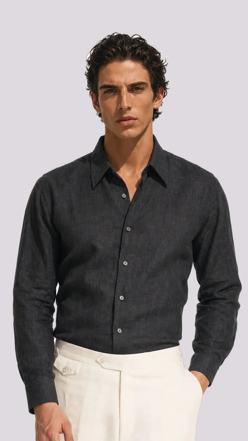 Black Hemp Shirt