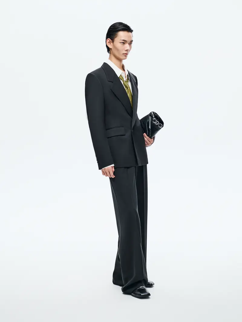 BLACK WOOL BLAZER