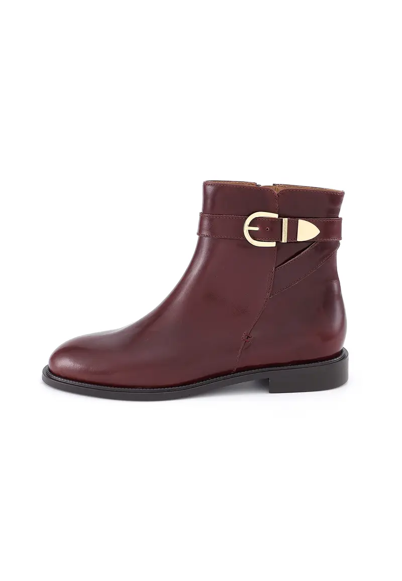 BLAKE - Bottines en Cuir Lisse Marron