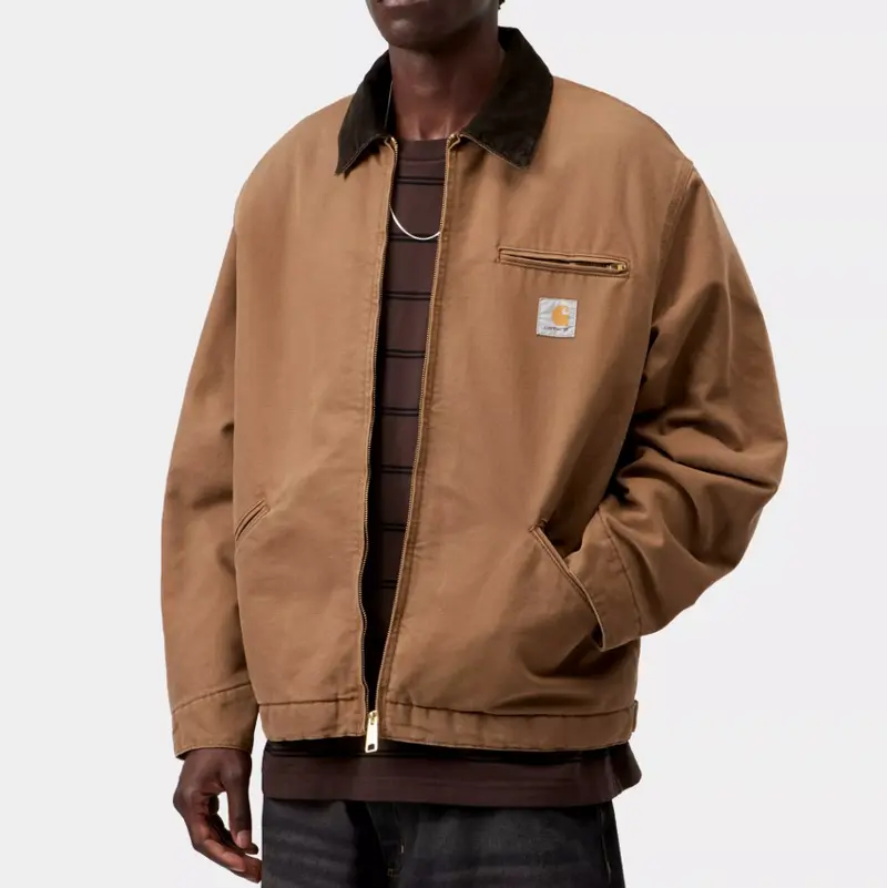 Blouson Carhartt WIP en coton stonewash marron hamilton
