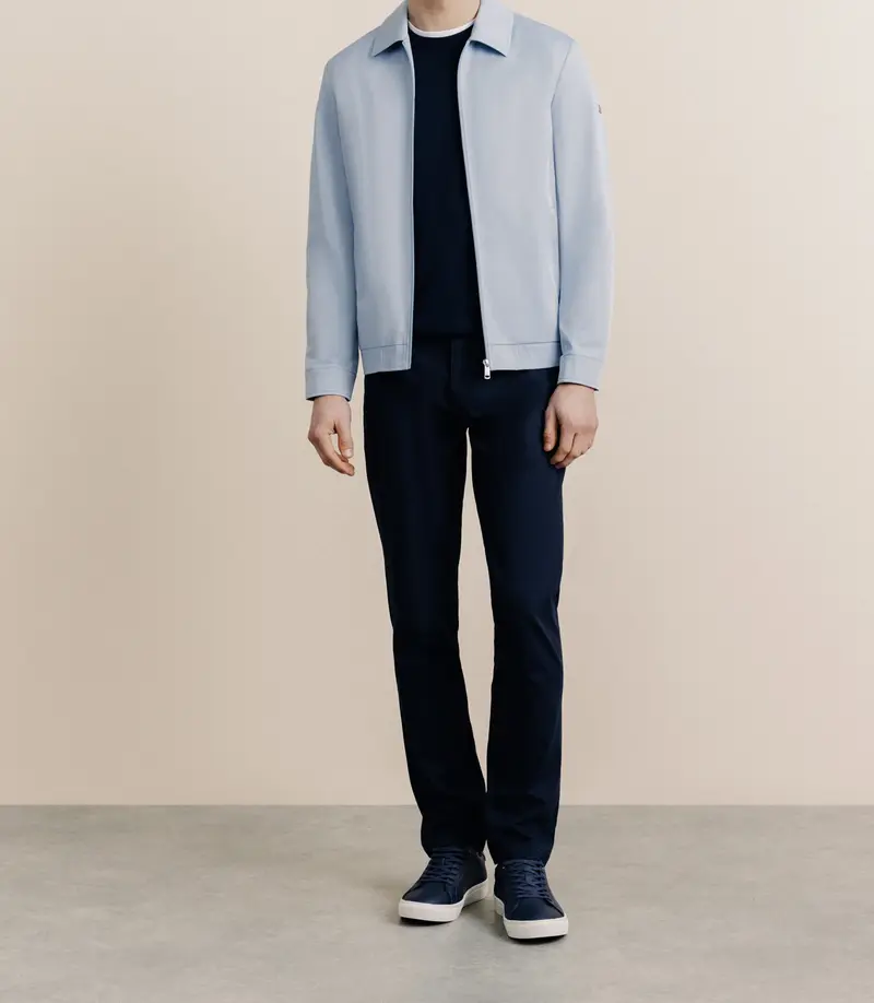 Blouson col chemise ciel
