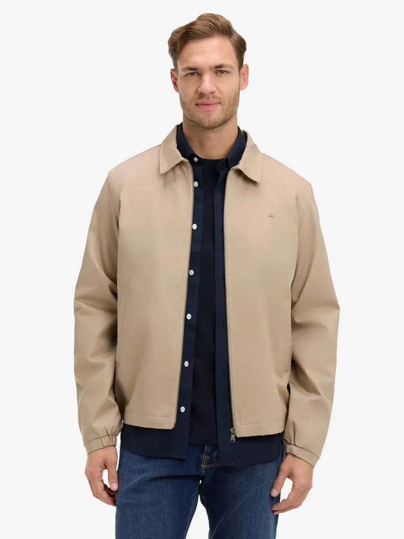 Blouson déperlant Eden Park beige en coton