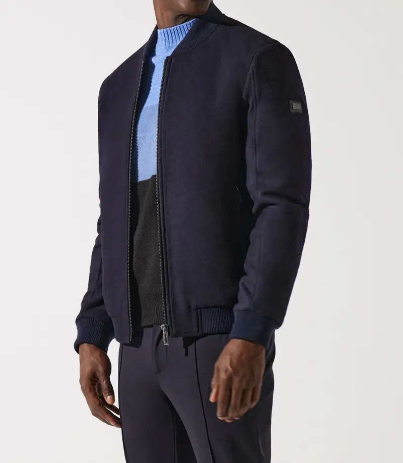 Blouson en laine teddy marine MOSCOU
