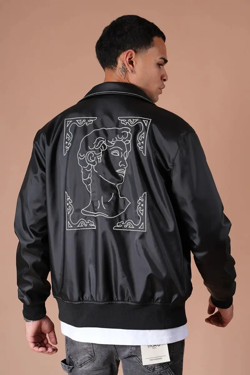 Blouson Ikao Noir Strass