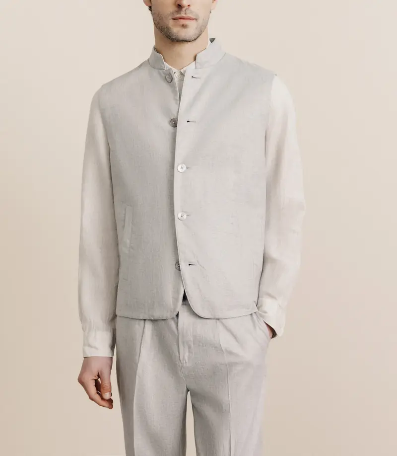 Blouson sans manche gris