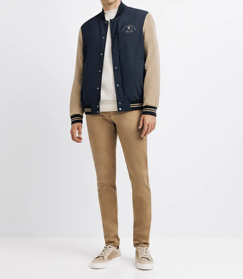 Blouson teddy sport marine