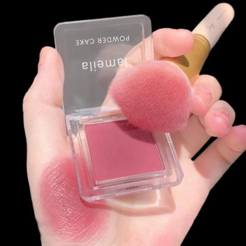Blush Poudre Monochrome Nude Maquillage Naturel – 4 Teintes + Coffret
