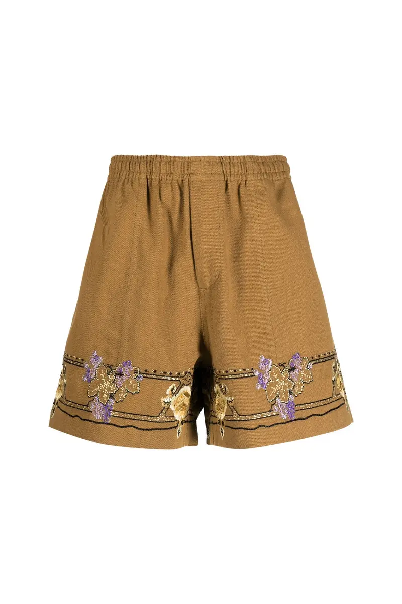 Bode Autumn Royal Shorts Brown