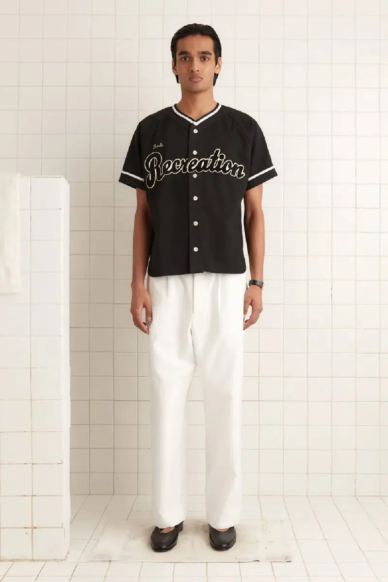 Bode Baseball Shirt - Black