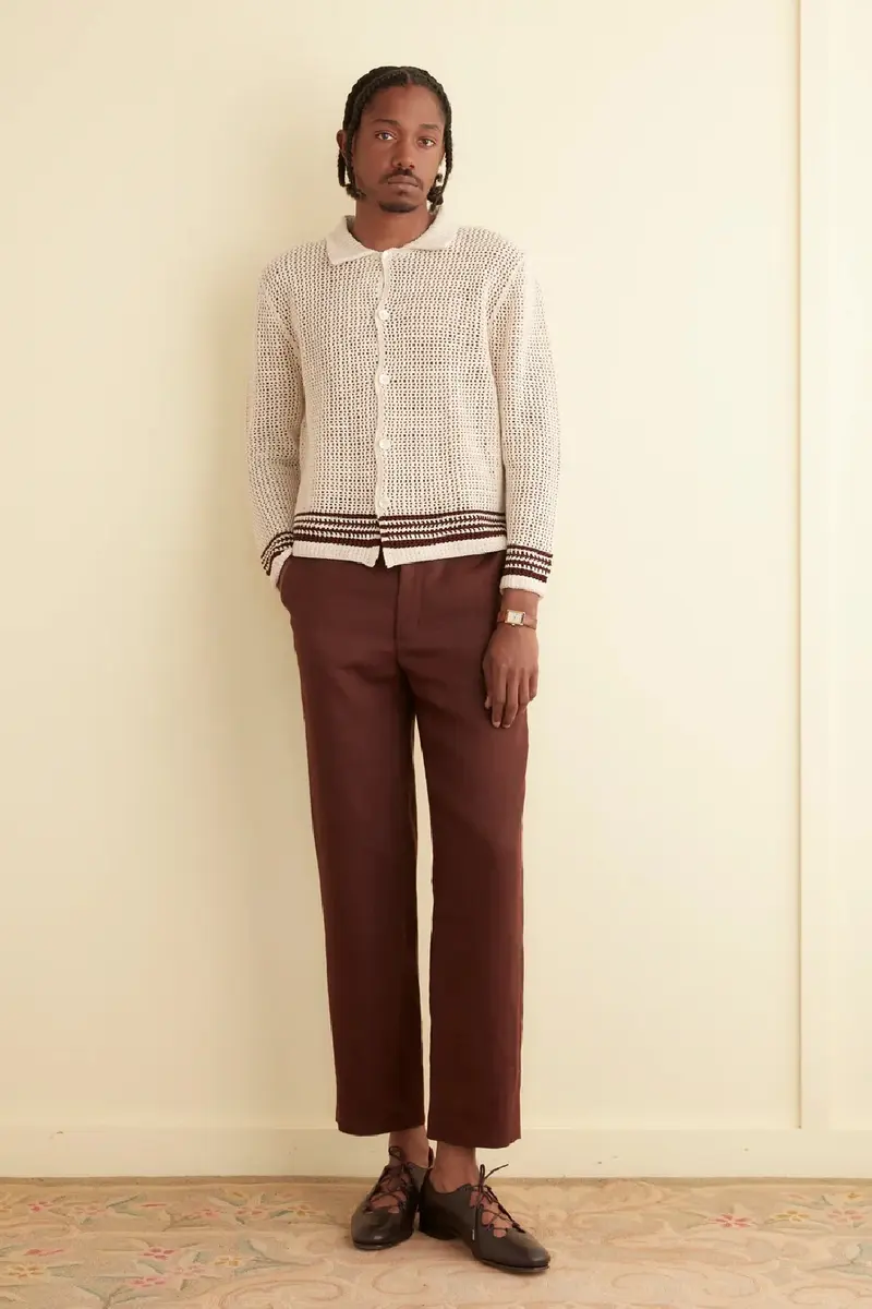 Bode Bayberry Overshirt Ecru