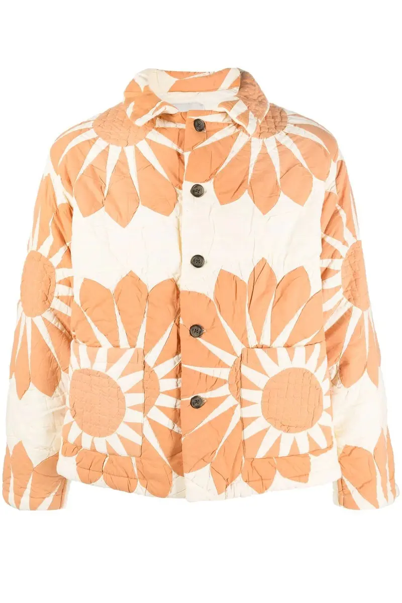 Bode blue daisy shirt