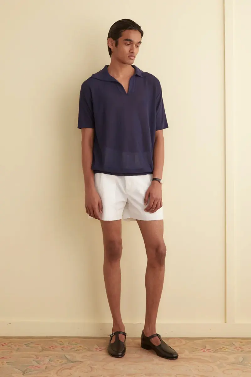 Bode Boxy Polo Navy
