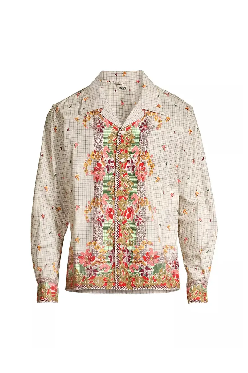 Bode Gladiolus Long Sleeve Shirt