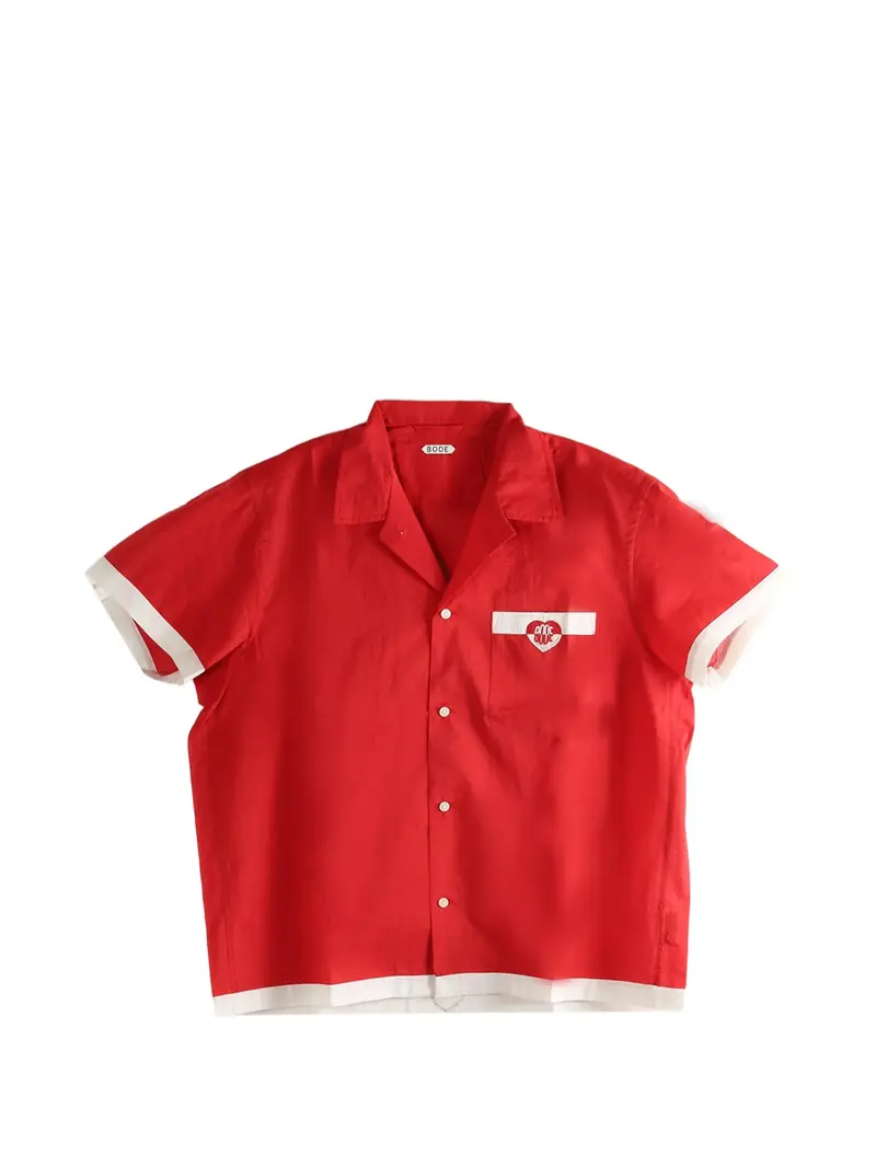 Bode Heart Deco Short Sleeve Shirt
