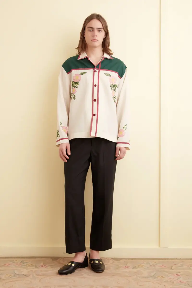 Bode Prairie Rose Overshirt