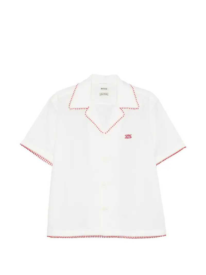 Bode Redbud Short Sleeve Shirt