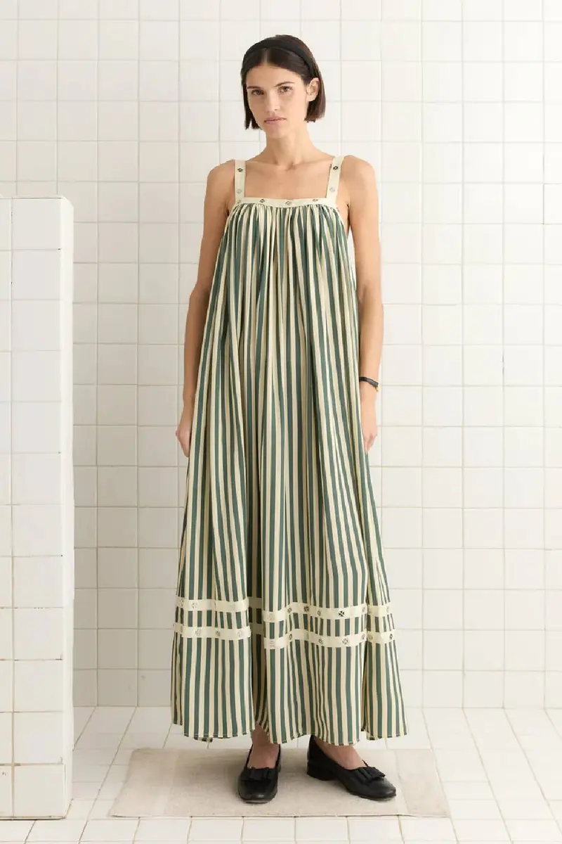 Bode Soda Stripe Dress
