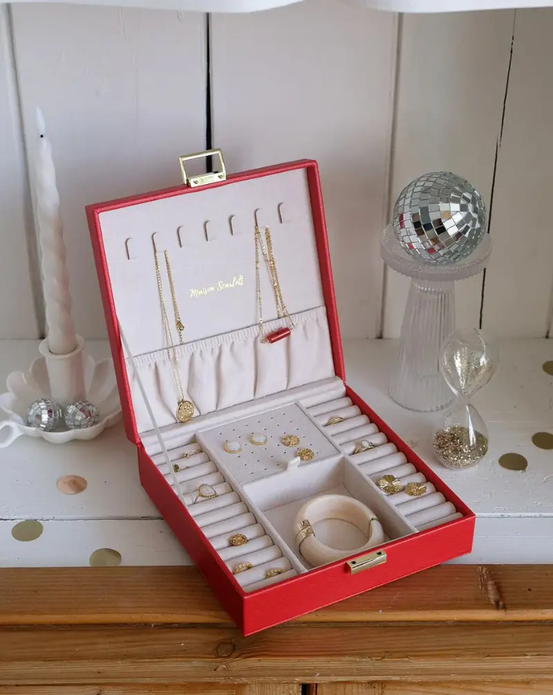 Boîte à bijoux Anne Rouge