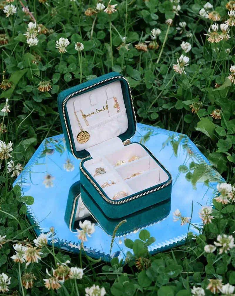 Boîte à bijoux Corinne Vert