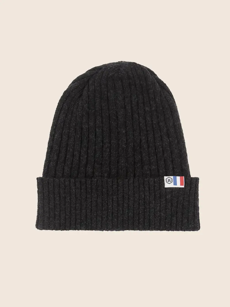 Bonnet coton recyclé noir
