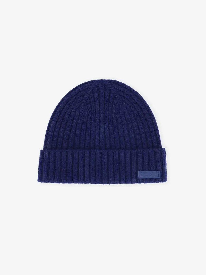 Bonnet en maille marine