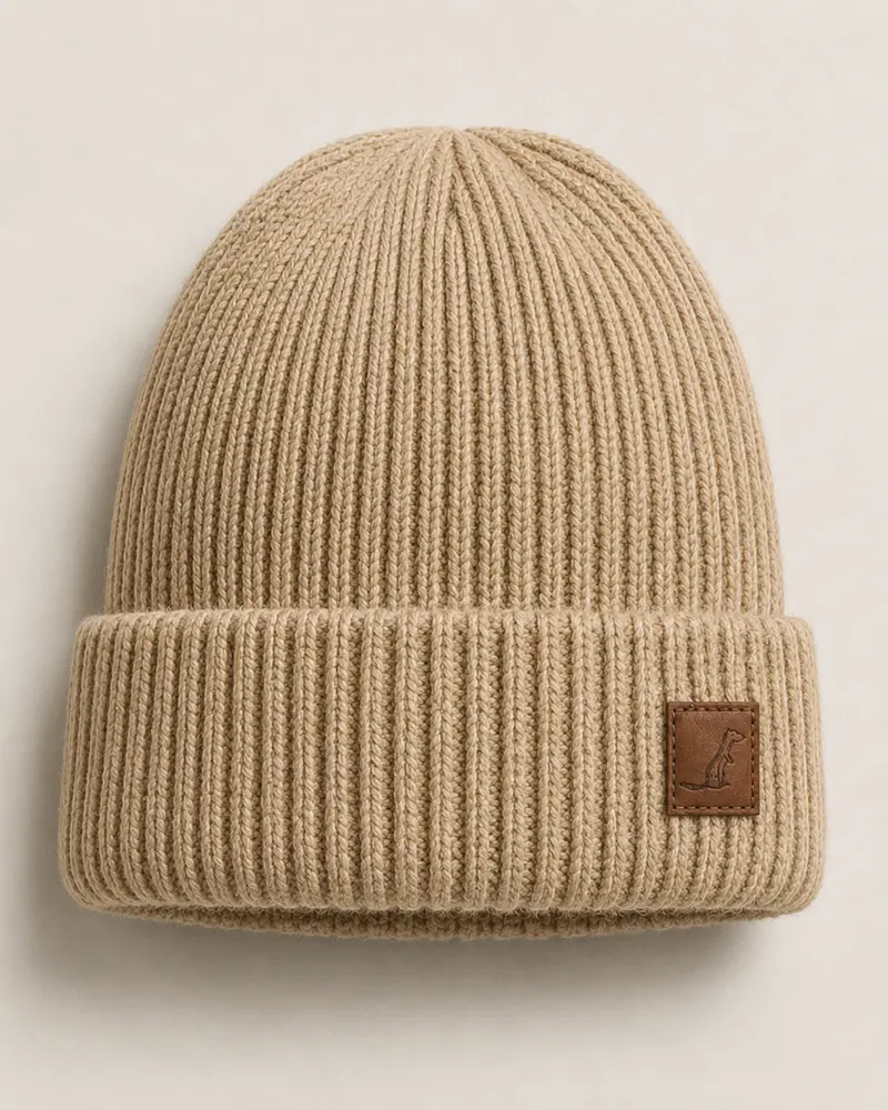 Bonnet Homme Laine Mérinos Sable