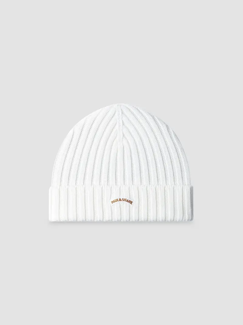 Bonnet Paul & Shark blanc en laine