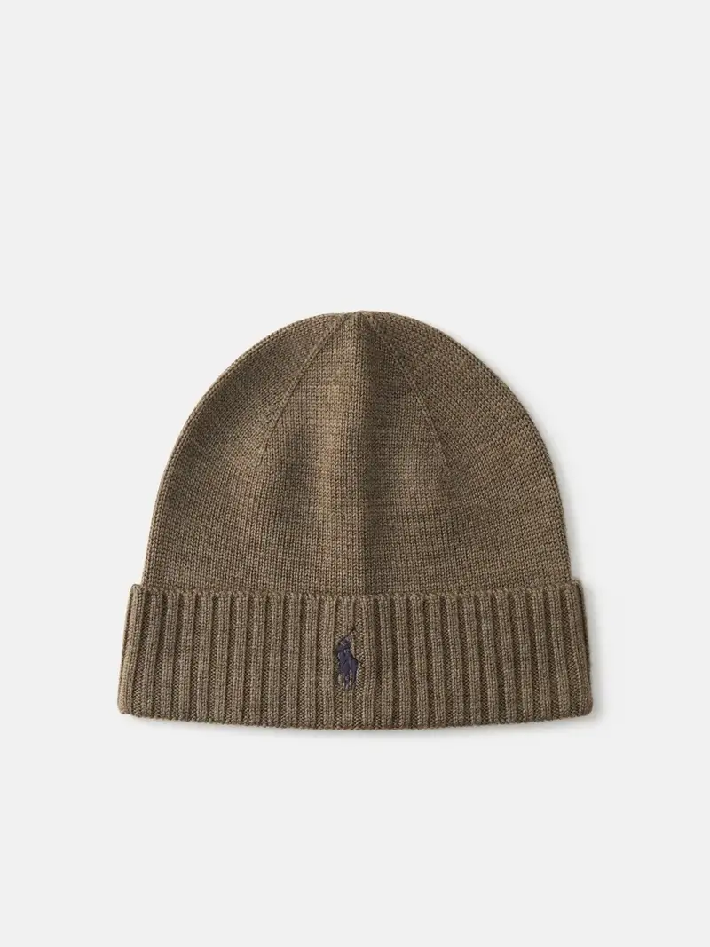 Bonnet Ralph Lauren kaki en laine