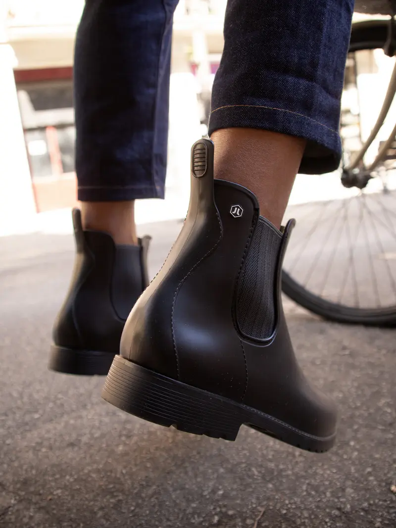 Boots de pluie noir & gris