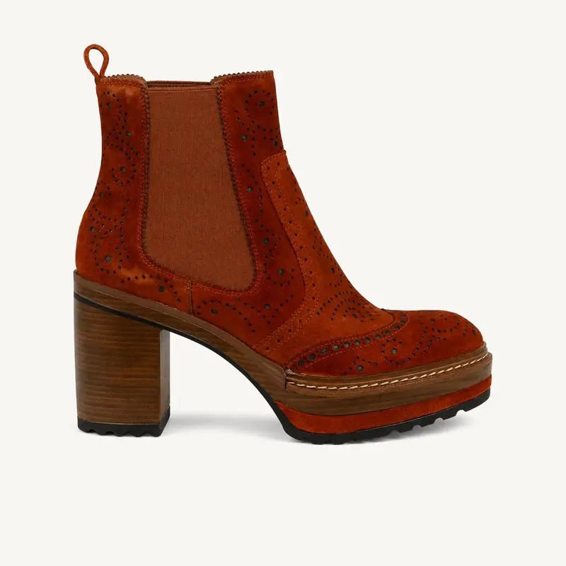 Boots et bottines 10079000 - PONSBUFF PONS QUINTANA Femme Bordeaux