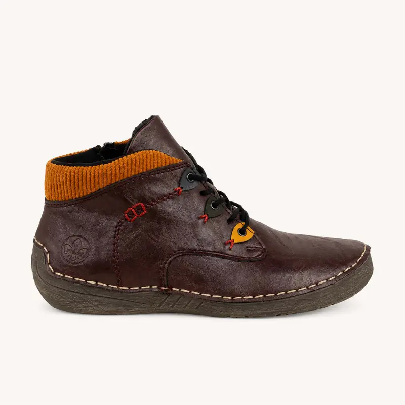 Boots et bottines 52544 - RIPOISS RIEKER Femme Bordeaux