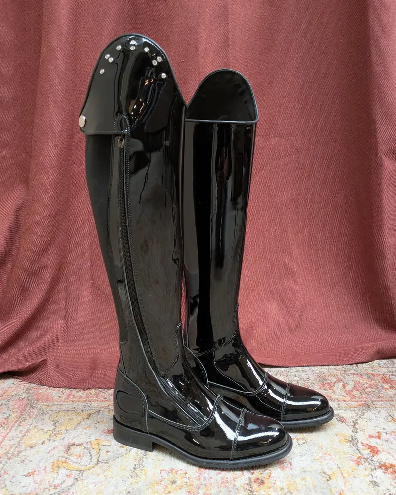 Bottes d'équitation cuir vernis HUELVA