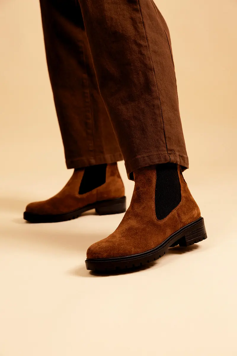 BOTTINES AMALINE - CAMEL