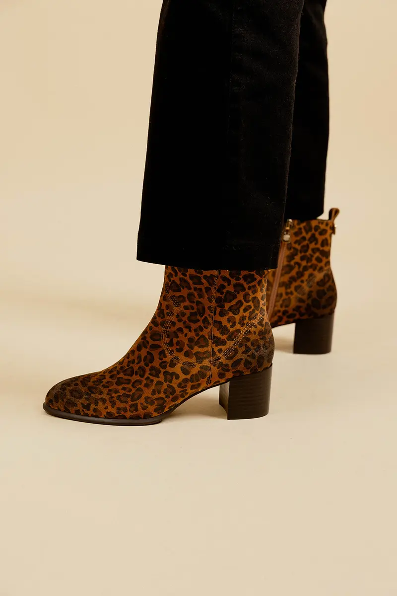 BOTTINES AURELIE - LÉOPARD