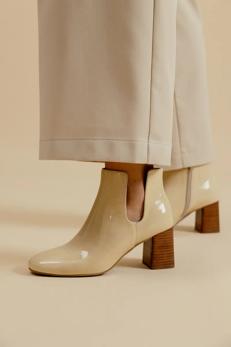 BOTTINES LOU  - CREME